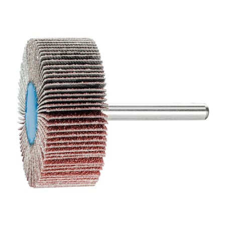 Pferd Tools 2" x 3/4" Mounted Flap Wheel - 1/4" Shank - Aluminum Oxide - 60 Grit 45258
